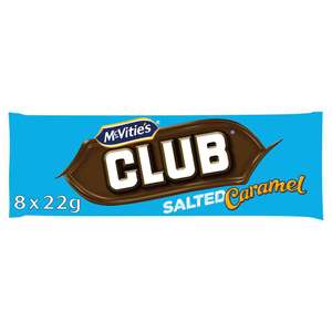 Salted Caramel Club Biscuits - 7 pack 40p in-store @ Sainsbury’s Hornsey