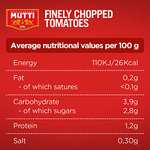 Mutti Finely Chopped Tomatoes, 1200 g (Pack of 3) 15% subscribe and save discount voucher (stacks) available (repeat use) as low as £2.07