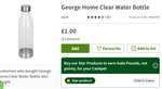 George Home Clear Water Bottle £1 (+10p in cashpot with Asda Rewards) @ Asda