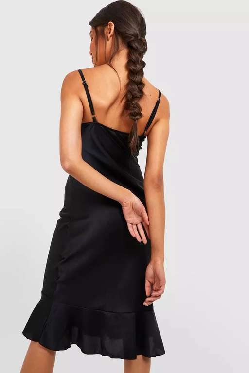 Fishtail Satin Slip Dress - £7 + Free Delivery With Code - @ Debenhams sold by Boohoo