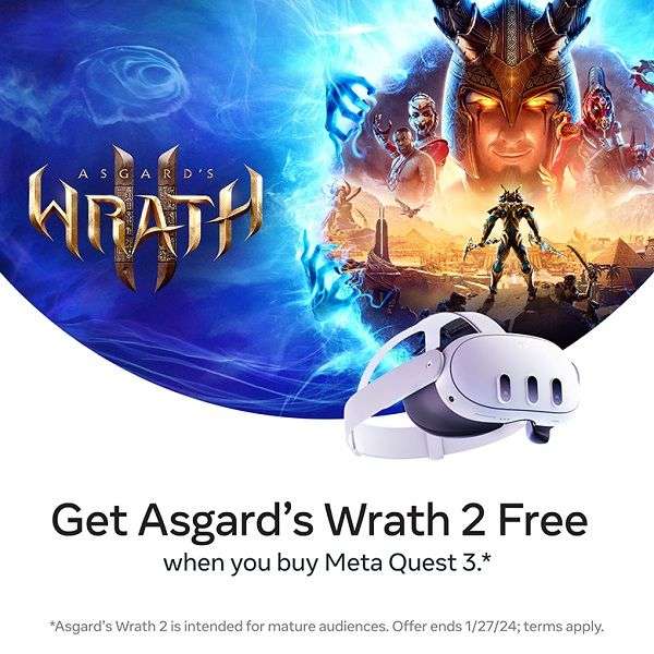 Preorder Meta Quest 3 128GB/512GB and Asgard’s Wrath 2 - With Unique Code