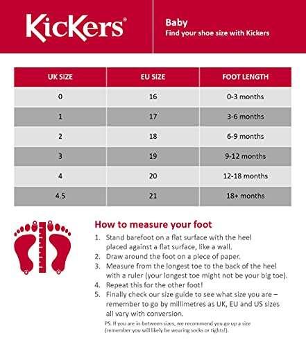 Kickers Infant Kick Hi Easy On Ankle Boots size 2 child - £13.41 / size 1 £13.73 @ Amazon