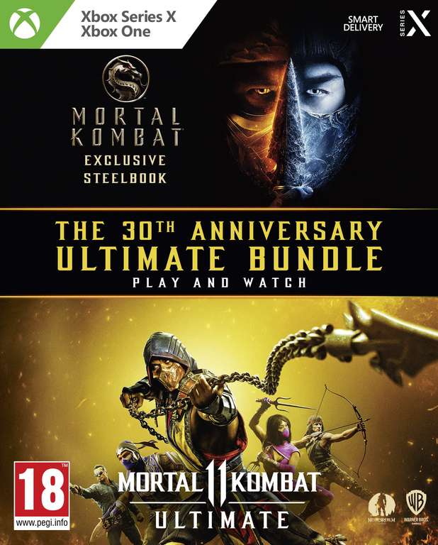 Mortal Kombat: The 30th Anniversary Ultimate Bundle [Xbox Series X / Xbox One & 4K Ultra HD Blu-Ray Steelbook] - £14.66 @ Amazon