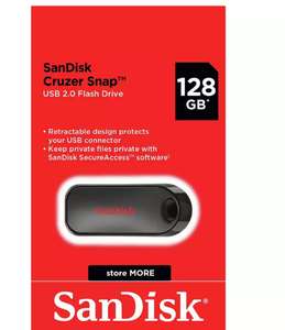 SanDisk Cruzer Snap USB 2.0 Flash Drive - 128GB £7.50 Free Click and Collect in Very Limited Locations eg Peterborough @ Argos