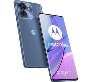 MOTOROLA Edge 40 256GB 5G Smartphone, Nebula Green, Ink Blue, Black + Free 300GB Voxi Data Sim (1 Month) Free Collection