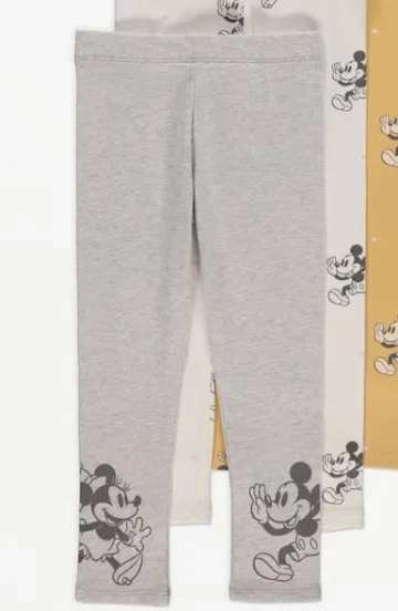 Disney Mickey Mouse Character Print Leggings 4 Pack - £7 + Free click and collect @Asda