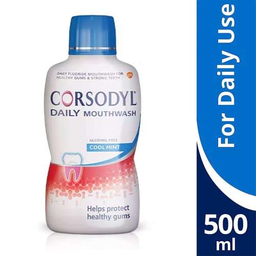 Corsodyl Daily Gum Care Mouthwash Alcohol Free Cool Mint 500ml: £3 (£2.85/£2.55 Subscribe & Save) + 5% Voucher On 1st S&S @ Amazon