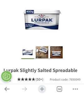 Lurpak Slightly Salted Spreadable 400g 10% in Asda rewards (25p)