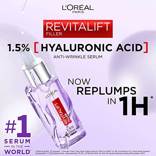 L'Oreal Paris Hyaluronic Acid Revitalift Serum Large 50 ml £16.66 @ Amazon