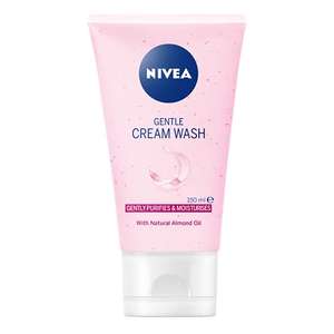 NIVEA Gentle Face Cleansing Cream Wash for Dry & Sensitive Skin (150 ml) - £1.89 (or £1.70 with S&S + 10% voucher on 1st order) - @ Amazon