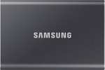 Samsung T7 Portable SSD - 2 TB - USB 3.2 Gen.2 External SSD Titanium Grey