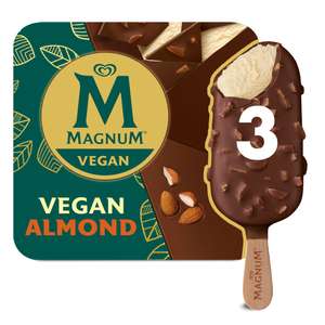 Magnum Vegan Almond Ice Cream Sticks 3x90ml - £3 @ Sainsbury's