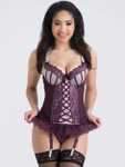 Lovehoney Boudoir Belle Plum Push-Up Basque Set now £20 with Free Delivery Code @ Love Honey