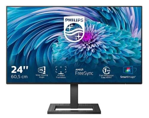 Refurbished - PHILIPS 242E2FA Full HD, IPS Panel, 75Hz, 1 ms, Speakers, 24" LCD Monitor - Black £95.99 (UK Mainland) @ebay/electrical-deals