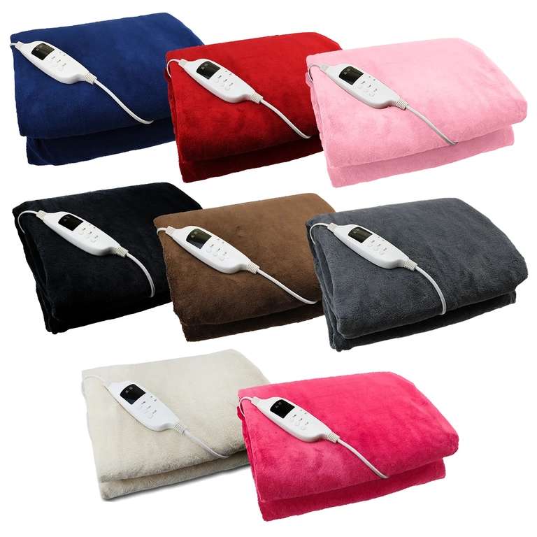 Heated Throw Over Blanket (Various Colours) - £36 delivered @ Weeklydeals4less