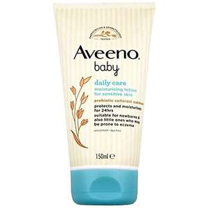AVEENO Baby Daily Care Moisturising Lotion 150 ml £2.40 / £2.16 Subscribe & Save + 15% Voucher On 1st S&S @ Amazon