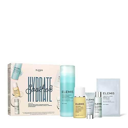 5 Piece ELEMIS Soothe & Hydrate Collection Pro-Collagen Collection to Cleanse, Smooth and Hydrate Luxury Skincare Gift Set - £39.99 @ Amazon