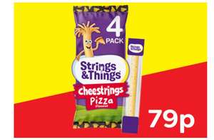 Strings & Things Cheestrings Pizza Flavour 80g