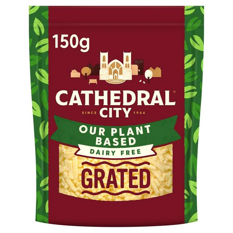 Cathedral City Plant Based Dairy Free Sliced / Grated Vegan Cheese Alternative 150g - £1.75 @ Sainsbury's