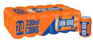 IRN-BRU | 24 x 330ml Cans / standard / sugar free / xtra no sugar - £7.50 or £6.75 Subscribe & Save @ Amazon