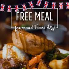 Free Breakfast or Main on Armed Forces Day (24th June) for those with military ID, veterans badge or defense discount card @ Toby Carvery