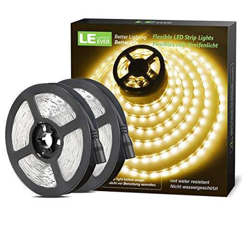 Warm White LED Strip Lights 10M (2x5M), 2400lm £10.19 Dispatches from Amazon Sold by Lepro UK