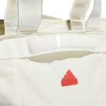 adidas Mens Shopper Tote Bag Off White/Bright Red