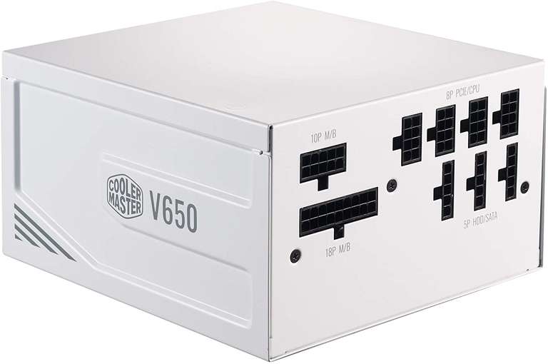 Cooler Master V650 Gold V2 PSU - 650W, 80+ Gold, Fully Modular, ATX Power Supply Unit, 10yr Warranty - Black £50.77 / White £51.77 @ Amazon