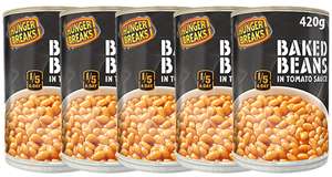 420g Hunger Breaks Baked Beans 5 for £1 @ Farm Foods