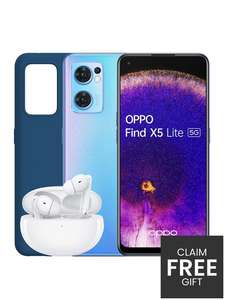 OPPO Find X5 Lite 5G 256GB £229 black/blue + Claim OPPO Enco Free2 earbuds & Silicone Case £229 @ Very