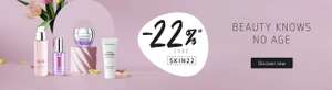 22% discount on skincare products using code