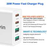 USB C Plug,40W Multi USB and C Fast Charger Plug for Apple New iPhone Charger Plug USB C,4 ports sold by Makvin
