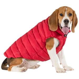 Trespaws Dog Down Jacket Coat with Zip Winter Warm Dogby - Sold By Trespass