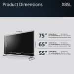 X85L Series 75" | Full Array LED | 4K Ultra HD | High Dynamic Range (HDR) | Smart TV (Google TV) ***Using Blue Light Card***