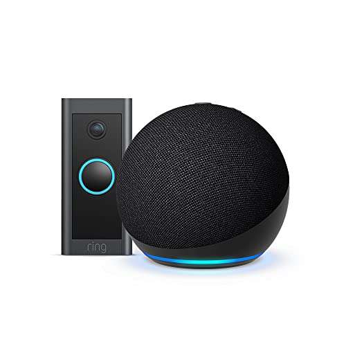 Ring Video Doorbell Wired, by Amazon, Works with Alexa + Echo Dot (5th generation, 2022) Charcoal - Smart Home Starter Kit £64.99 @ Amazon