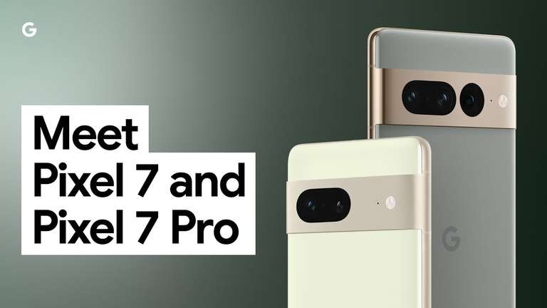 Google Pixel 7 128GB 5G Smartphone - £474 | Pixel 7 Pro 128GB £724 + Trade In, Delivered @ Google Store