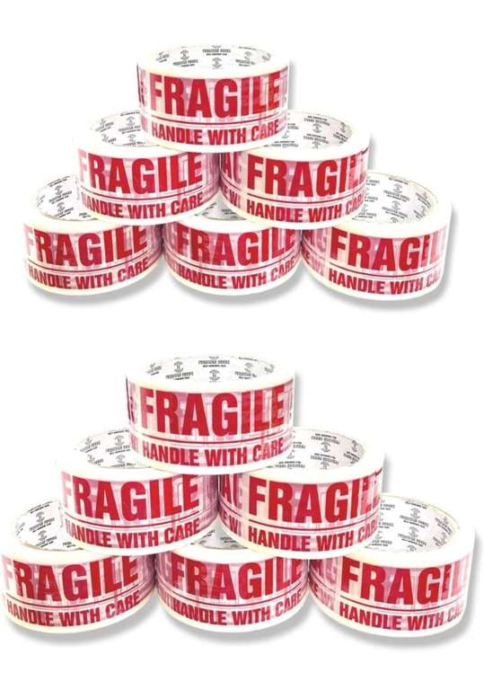 12 Rolls Requisite Needs Heavy Duty Strong Packaging Tape, Great For Packing - £8.99 Dispatched By Amazon, Sold By Everyday Requisite