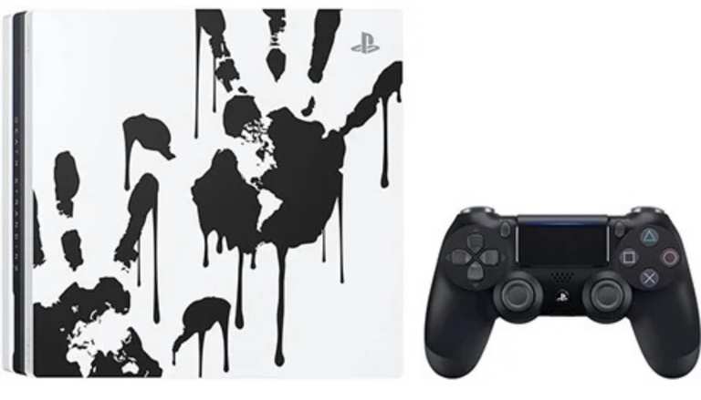 Playstation 4 Pro Console, 1TB Death Stranding Edition - White - (No Game) with Dualshock 4 Controller - Preowned - 5 Year Warranty