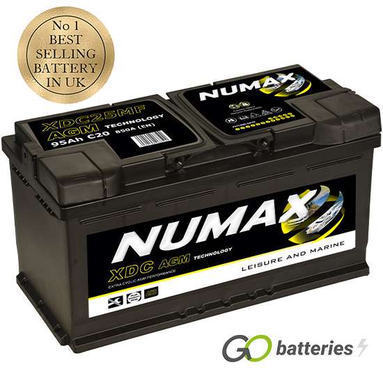 Numax XDC25AGM Leisure battery - £109 (or £86.74 with members card) - Instore Purchase Only (Age Restricted) @ Go Outdoors