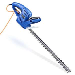 Hyundai 550W 510mm Corded Electric Hedge Trimmer Pruner, Lightweight 3.17kg, 10m power cord, Handles Branches up to 16mm, 3 Year Warranty
