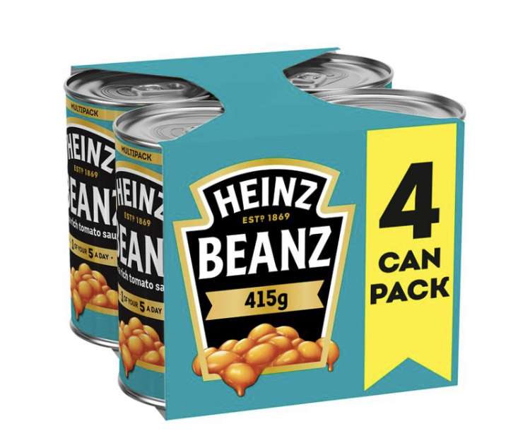 Heinz Baked Beans in a Rich Tomato Sauce 4 x 415g Nectar Price