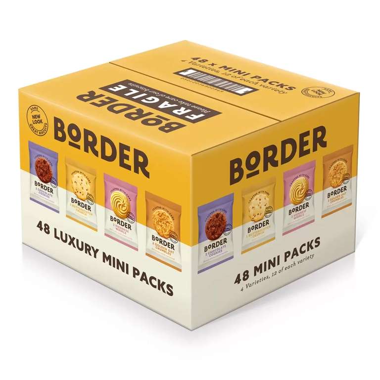 Border Luxury Mini Biscuit Assortment, 48 x 2 Pack - £7.99 (no VAT) (Membership Required) instore @ Costco