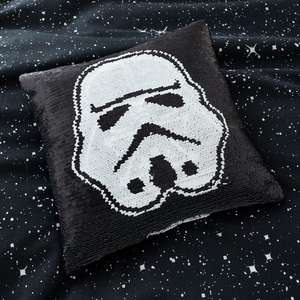 Star Wars Stormtrooper Reversible Sequin Cushion - £6 + Free Click & Collect @ Dunelm