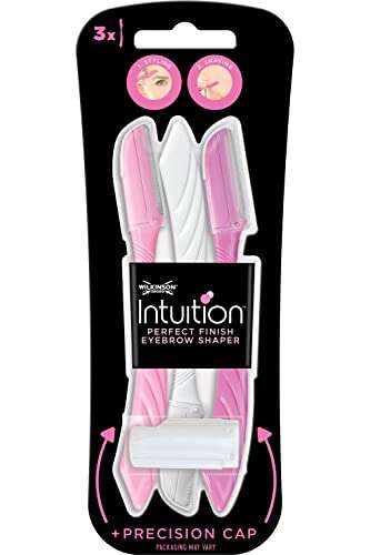 Wilkinson Sword - Intuition Eyebrow Shaper | Facial Hair Remover And Trimmer  3 Pack - £ with voucher @ Amazon | hotukdeals
