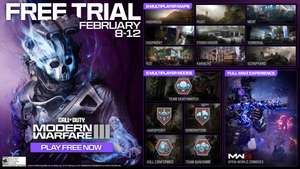 Modern warfare 3, free trial. From 8th - 12th February