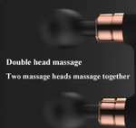 Double Heads Deep Tissue Vibrating Massage Gun
