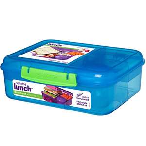 Sistema Bento Box TO GO | Lunch Box with Yoghurt/Fruit Pot | 1.65 L | Assorted Colours (Varies by Pack) 18.5 x 21.8 x 7.7 £5 @ Amazon