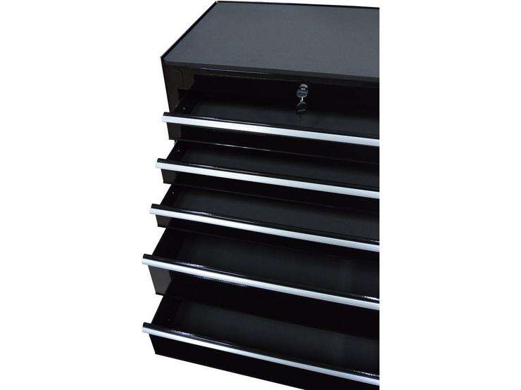 Halfords 5 Drawer Cabinet - Black - Free C&C