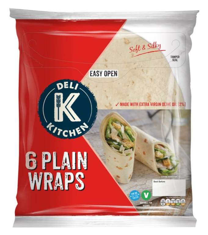 Deli Kitchen Plain Tortillas/white & wheat/Chargrilled 59p Cashback via Shopmium App
