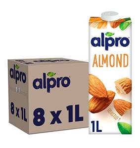 Alpro Almond No Sugars Plant-Based Long Life Drink, Vegan & Dairy Free, 1L (Pack of 8) £10.80 /£10.26 with Subscribe and Save @ Amazon